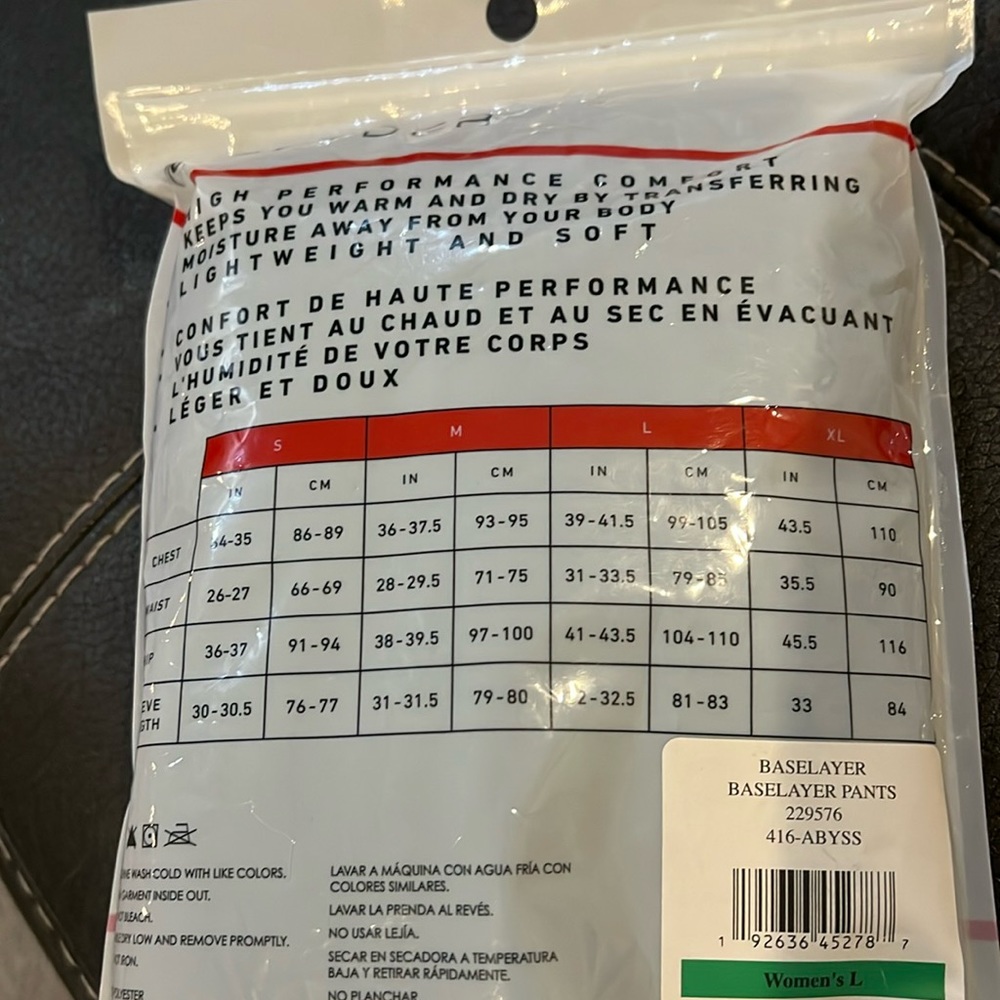 Nip Spyder Women's Baselayer Pants Size L - image 2